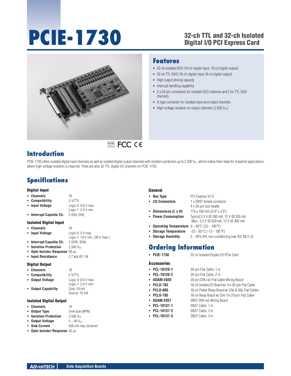 Impulse PCIE-1730 User Manual