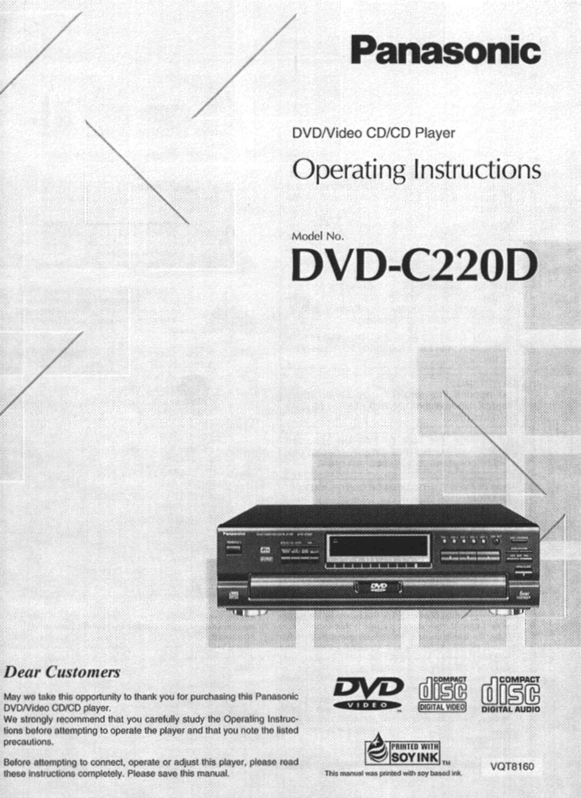 Panasonic DVD-C220D User Manual