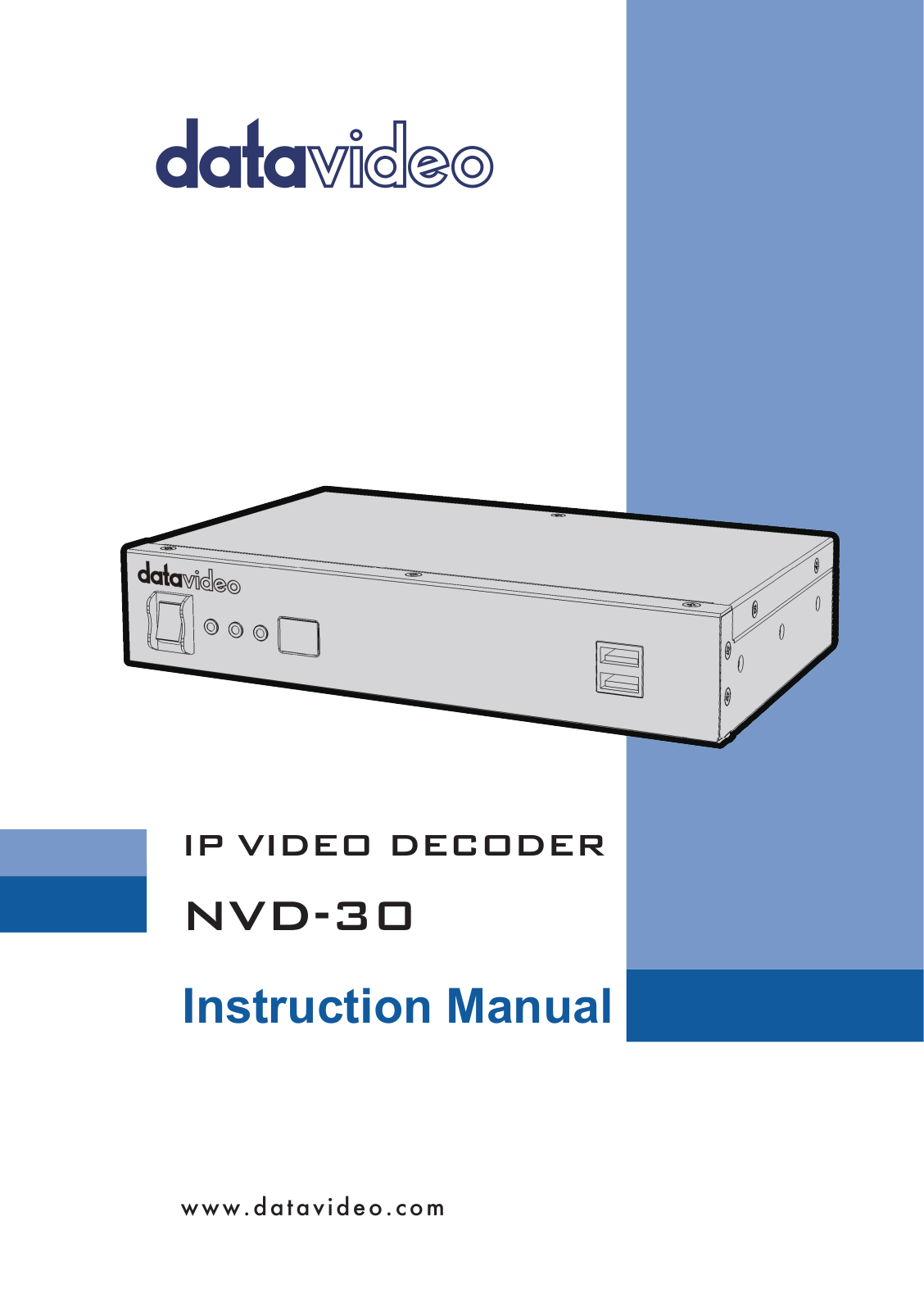 Datavideo NVD-30 Users Manual