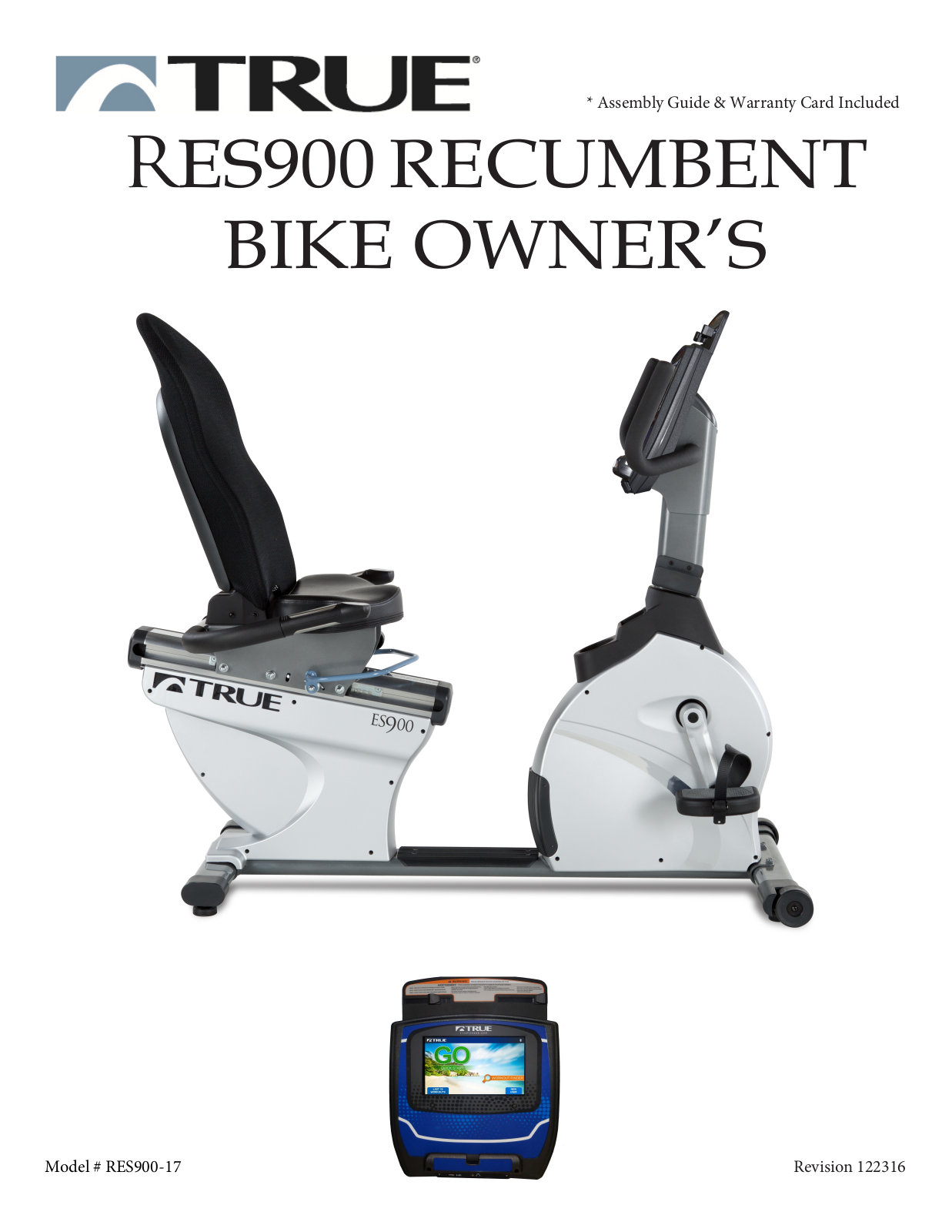 True RES900-17 User Manual