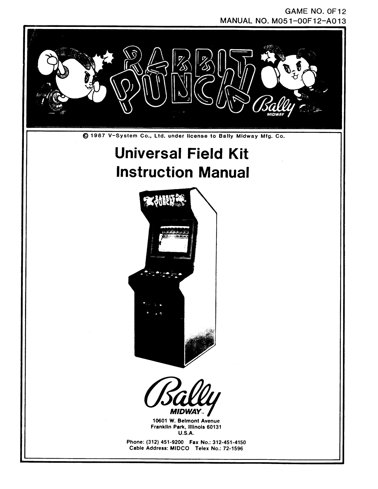 Midway Rabbit Punch User Guide