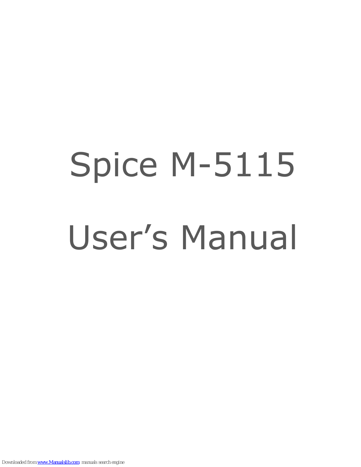 Spice M-5115, M-5335 WOW User Manual - ManualMachine.com
