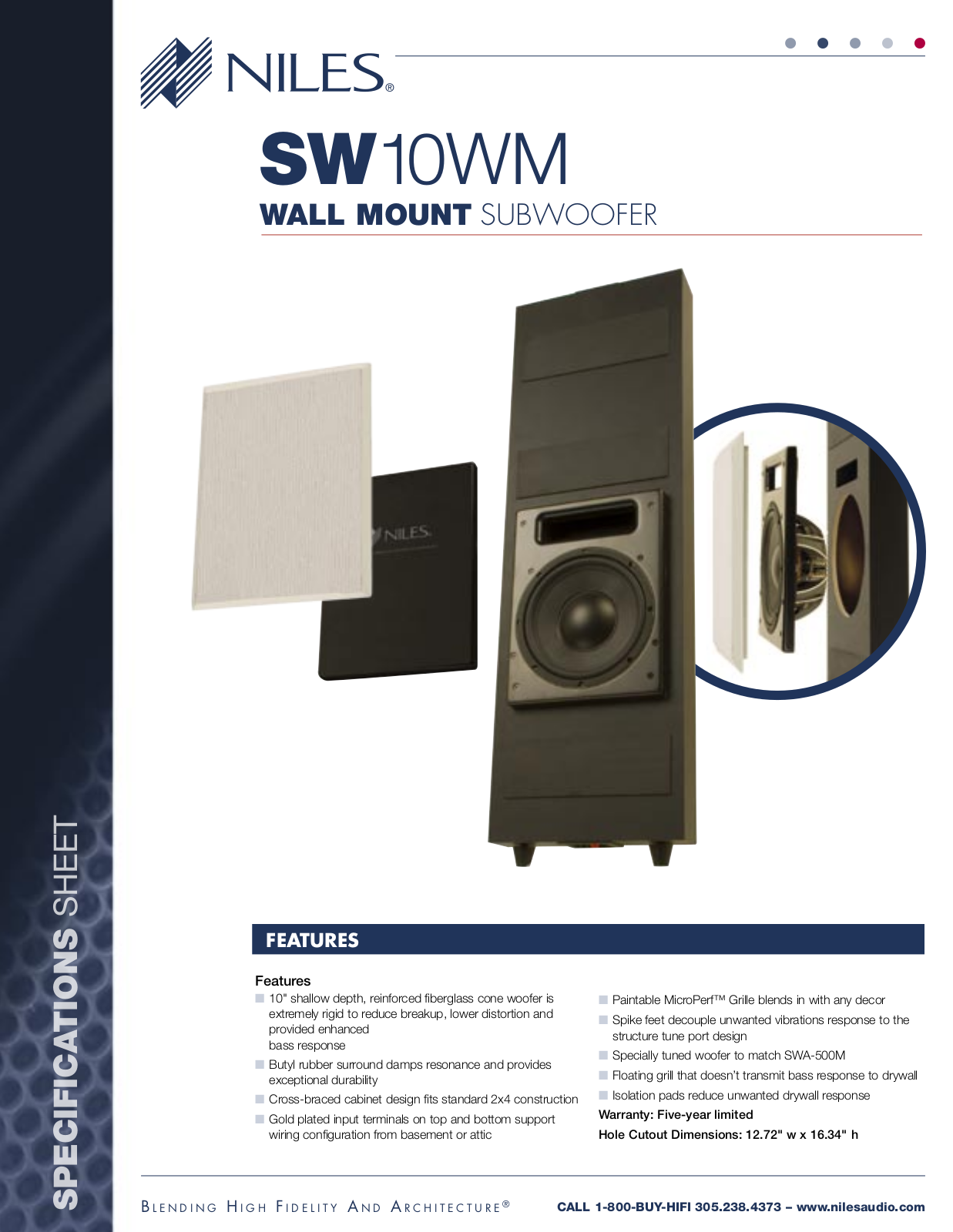 Niles Audio SW10WM User Manual