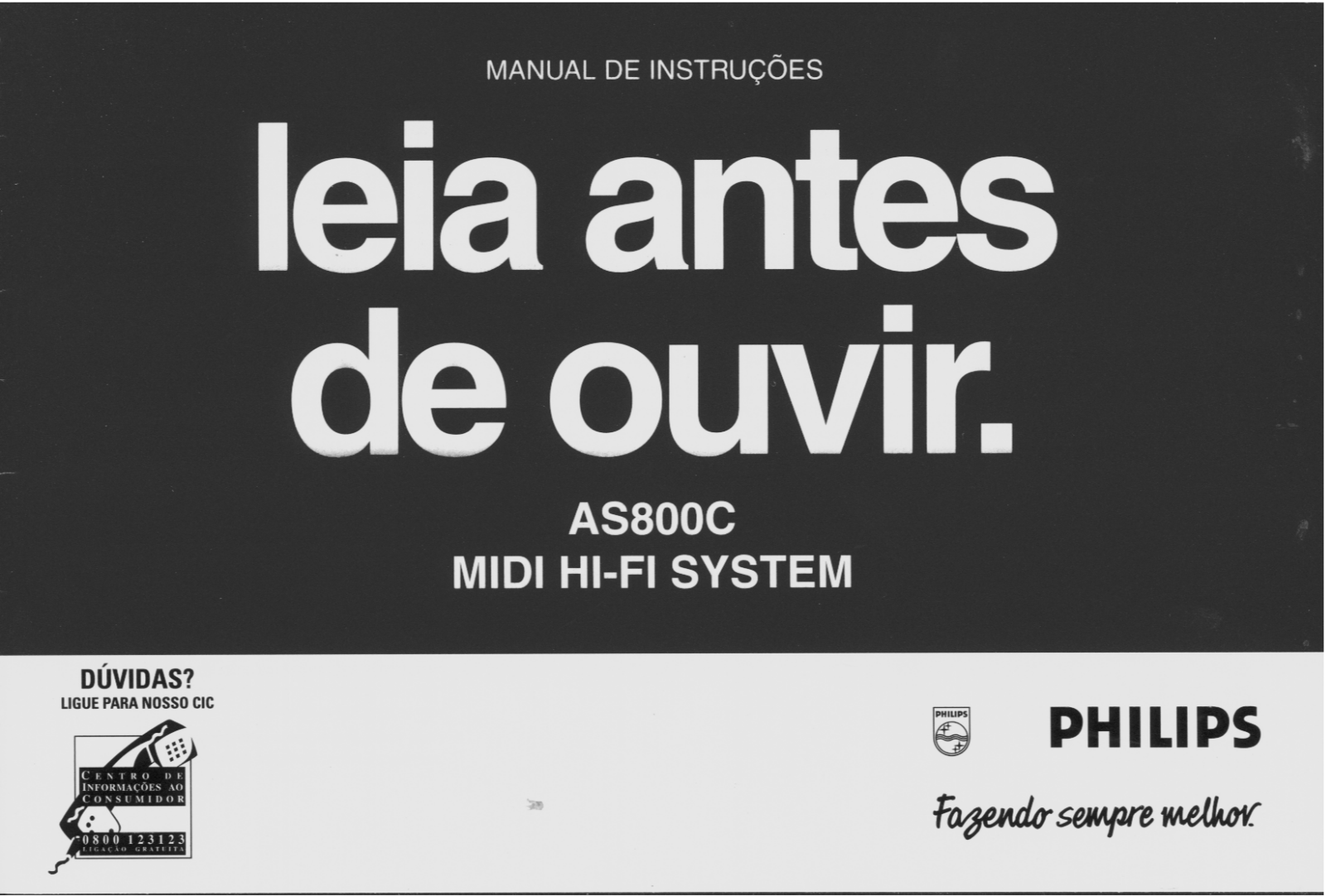 Philips AS800C User Manual