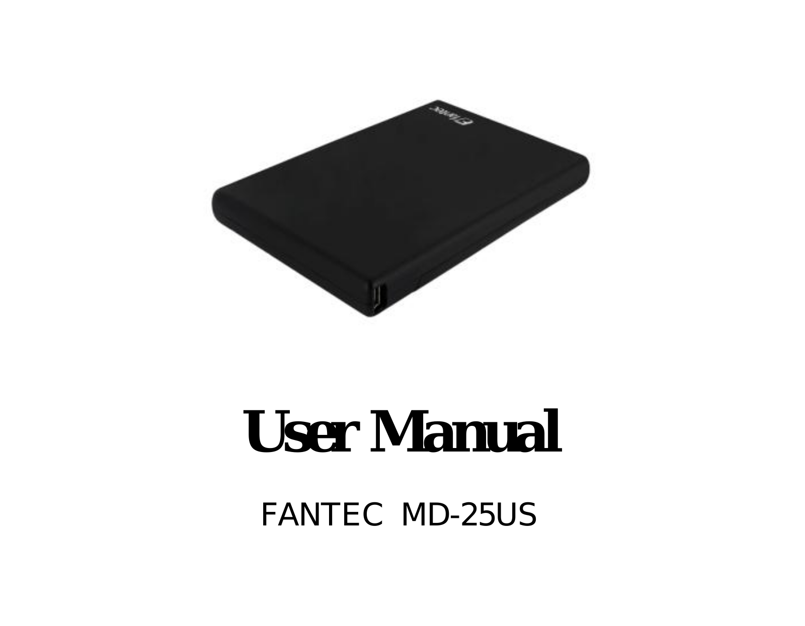 Fantec MD-25US User Manual - ManualMachine.com