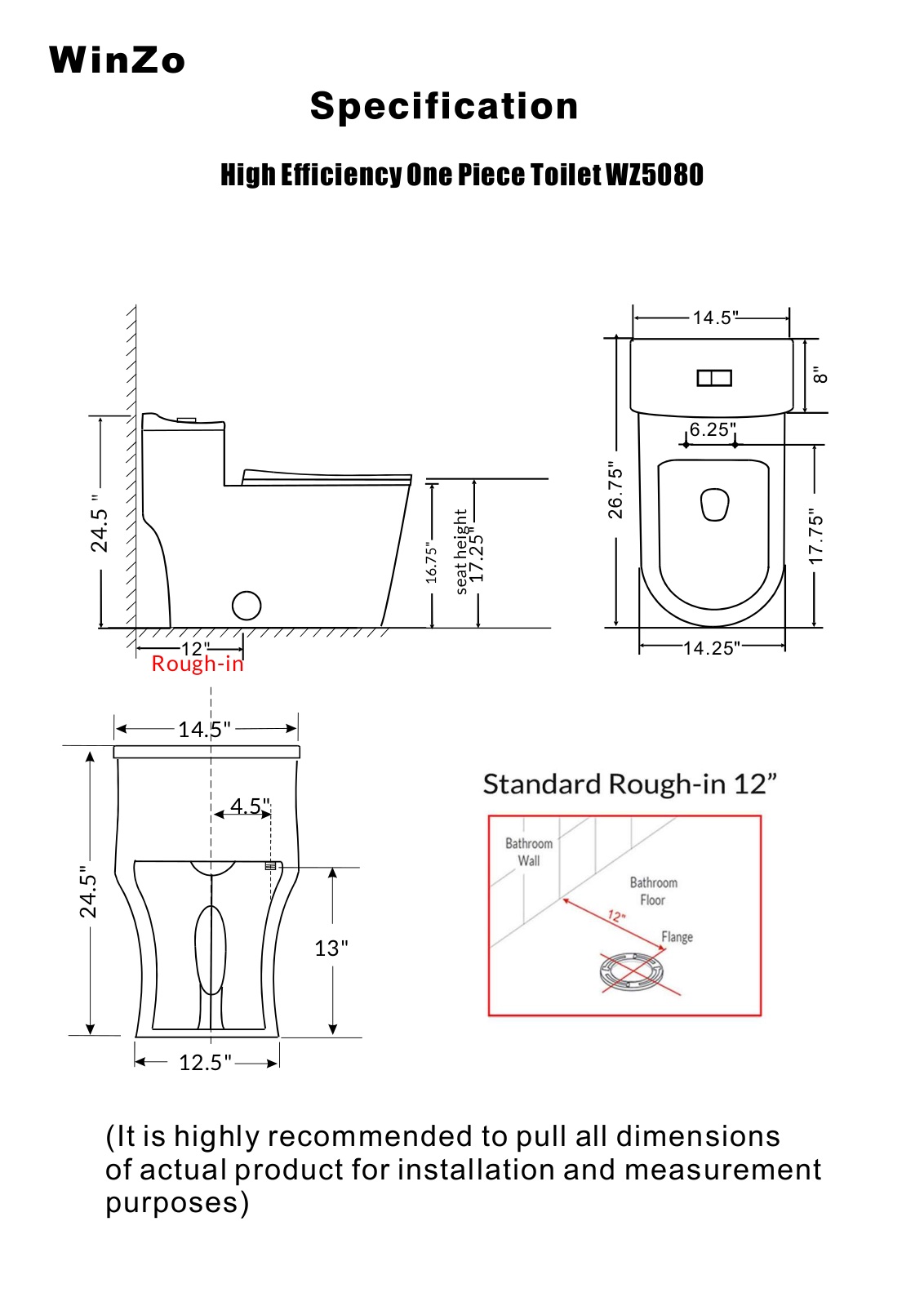 WinZo INSX1023 Dimensions - ManualMachine.com