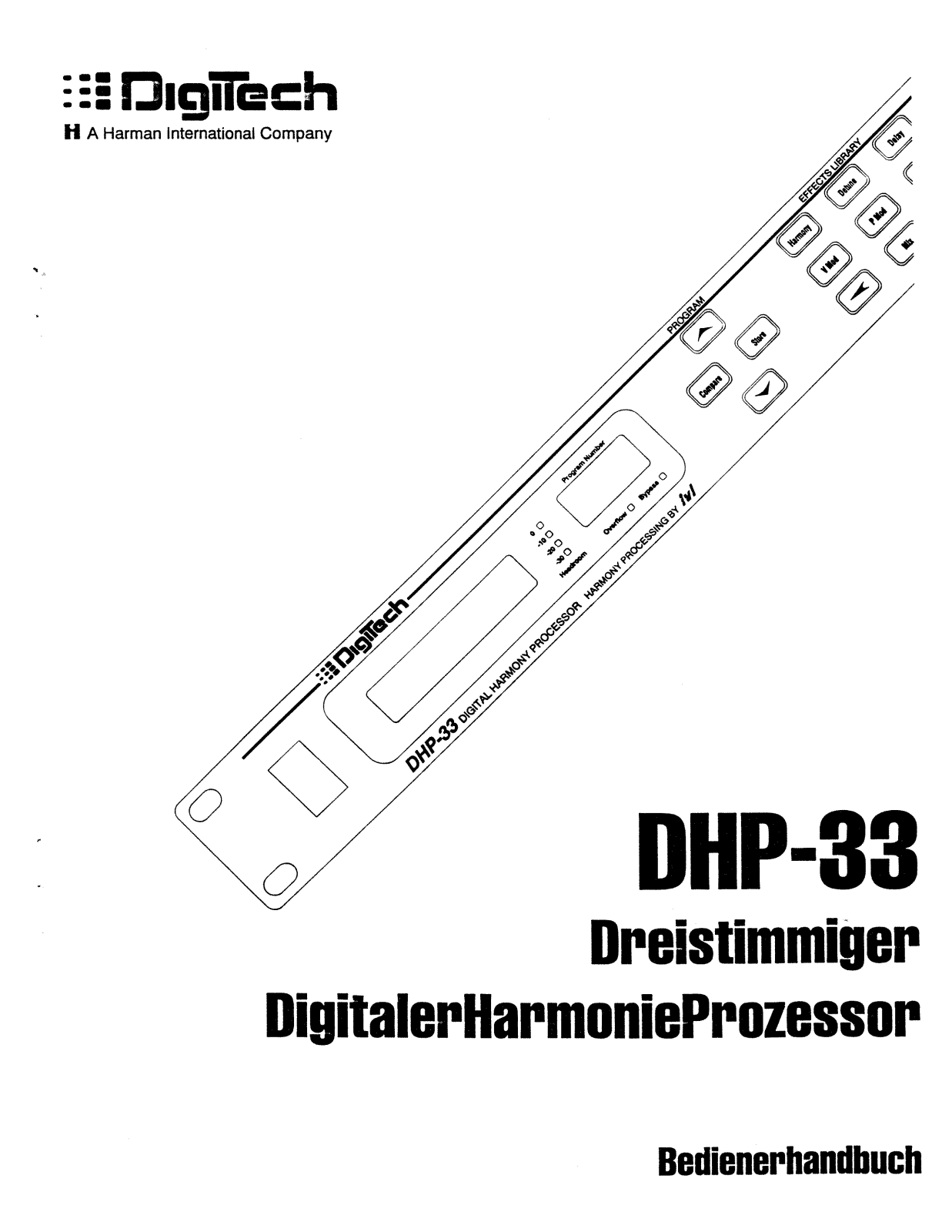 DigiTech DHP33 User Guide