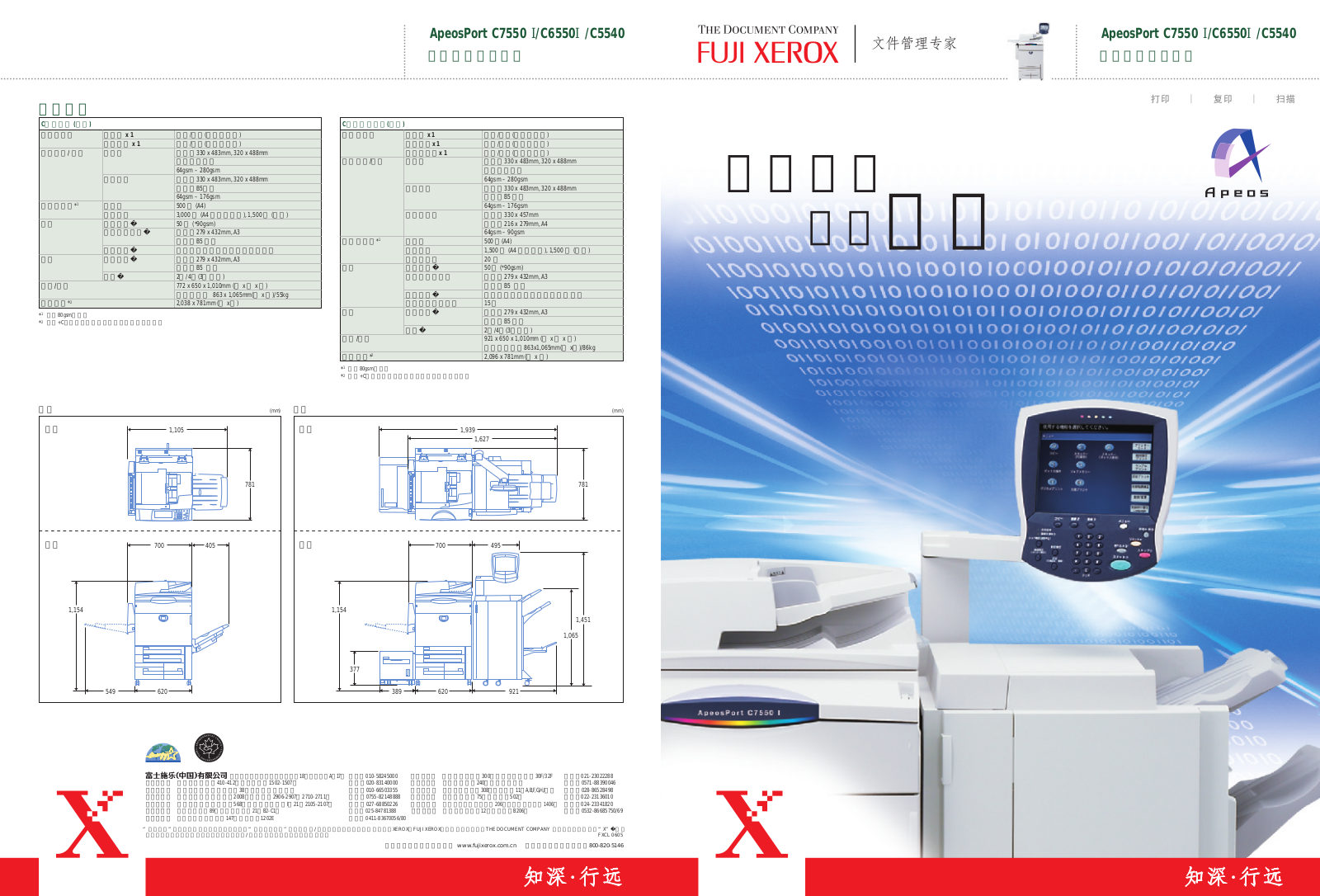 Fuji Xerox C7550 I, C6550I, C5540 Service Manual