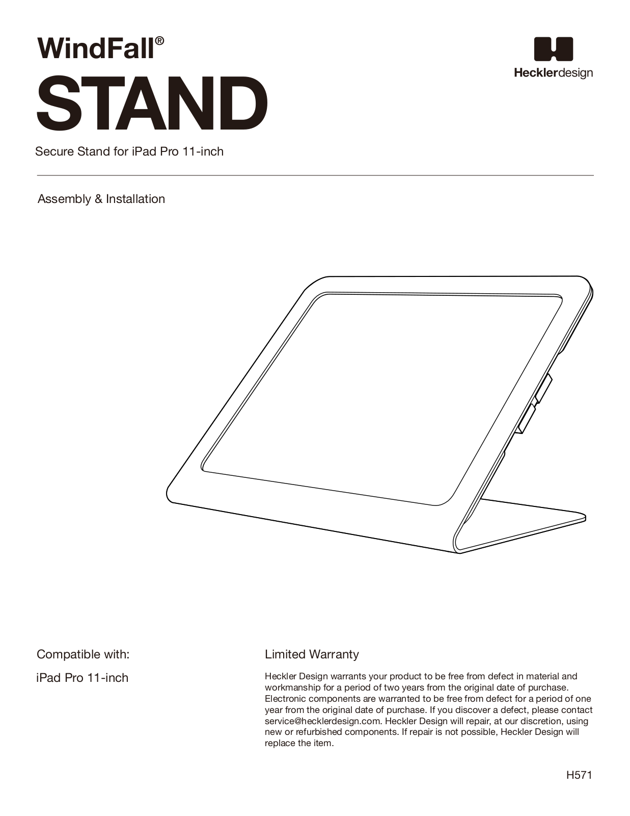 Heckler Design WindFall STAND Assembly & Installation - ManualMachine.com