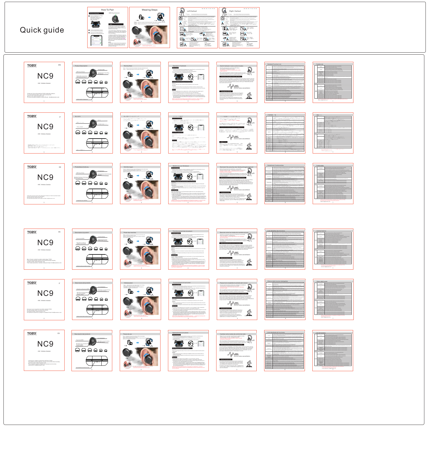 TOZO NC9 User Manual