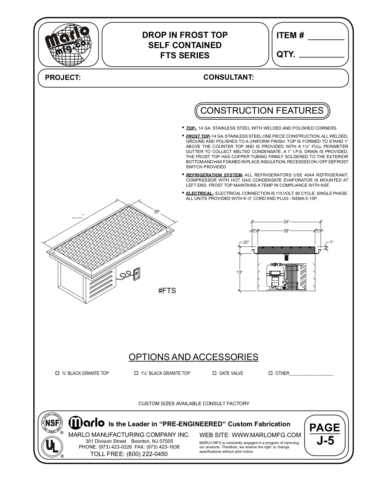 Marlo FTS User Manual