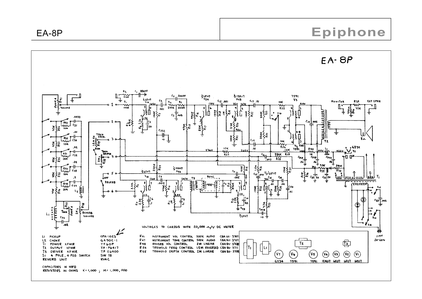 Gibson ea 8p-professional Schematic