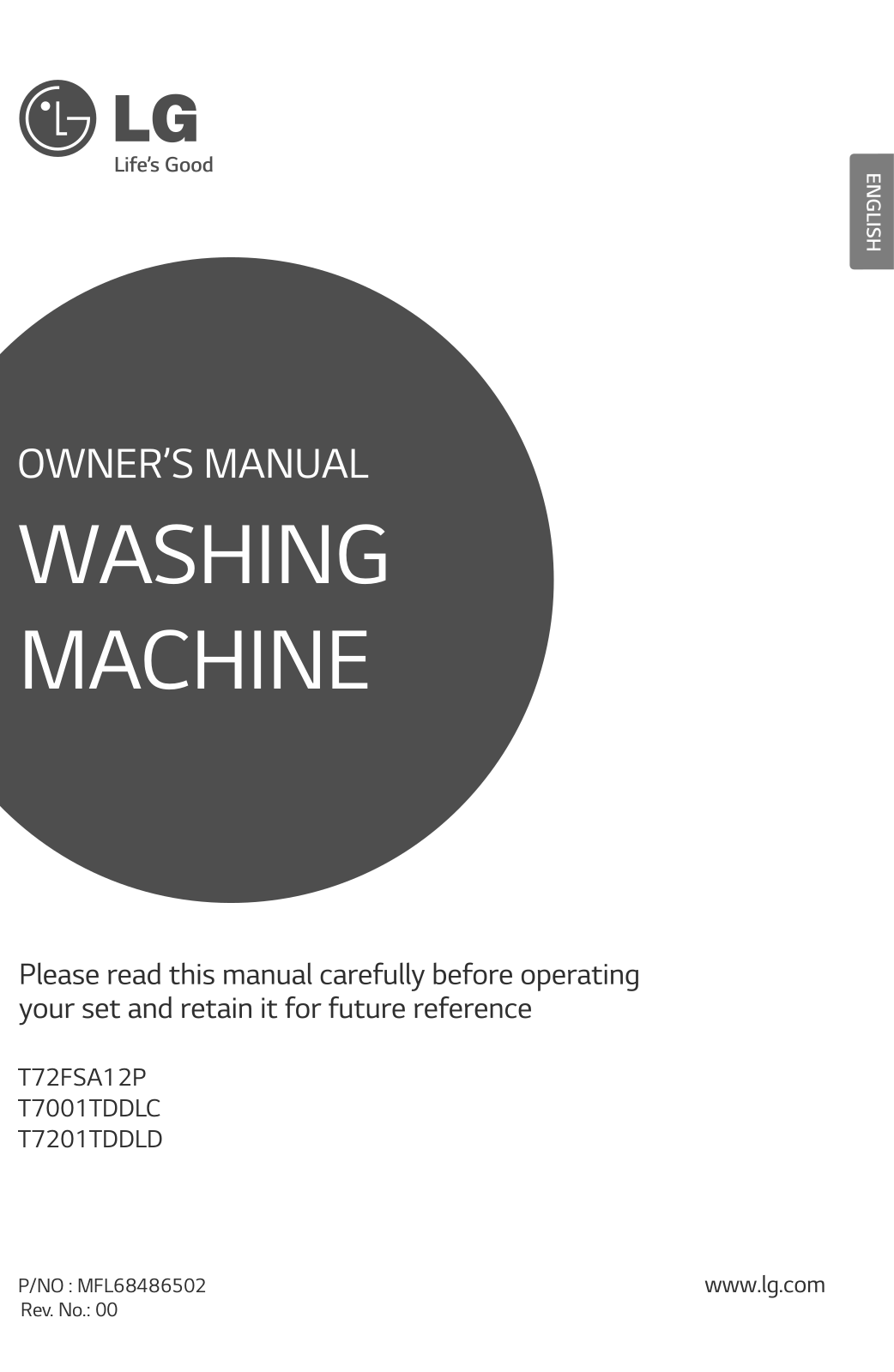 LG T7201TDDLD Owner’s Manual