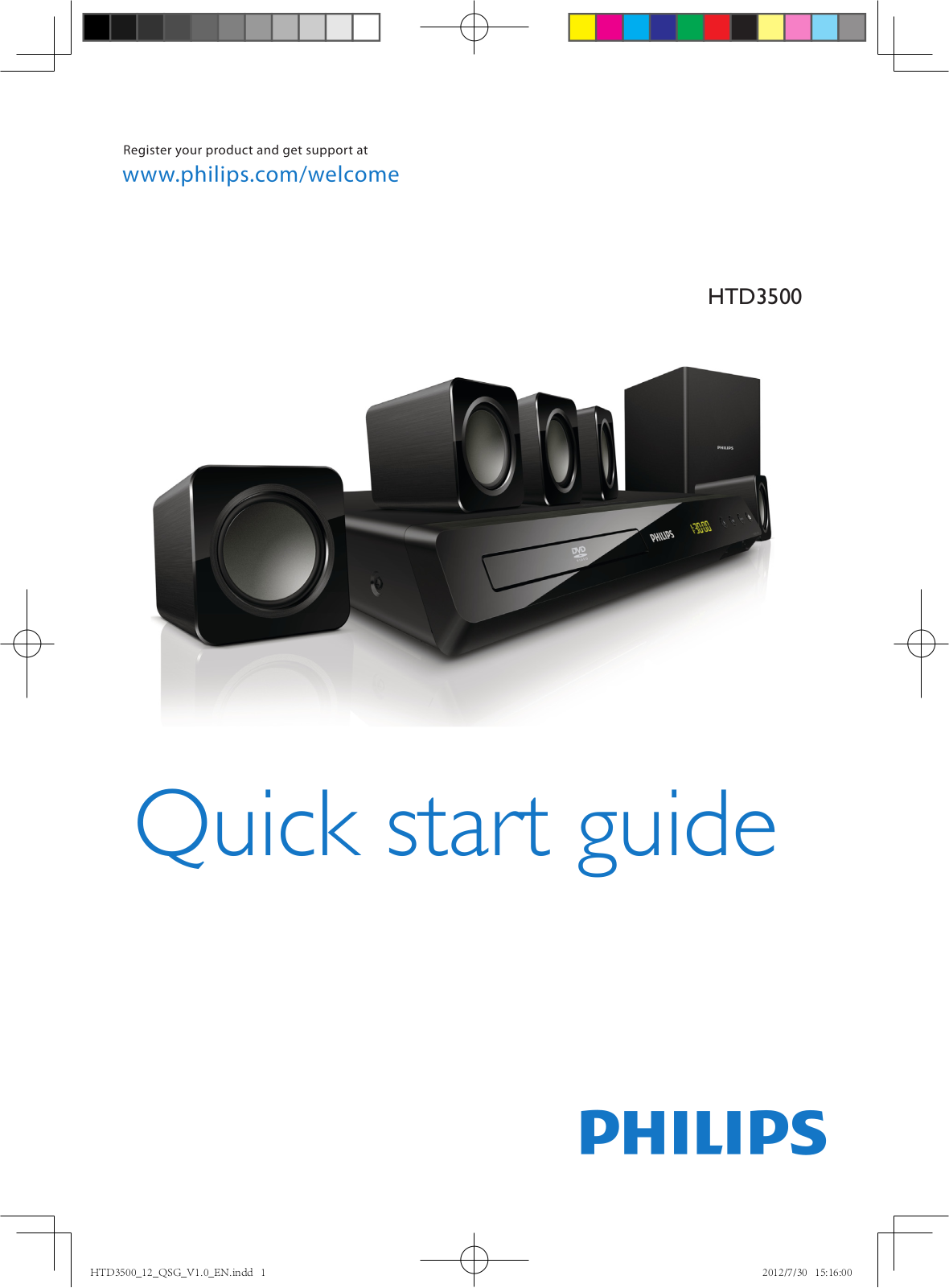 Philips HTD3500 User Manual