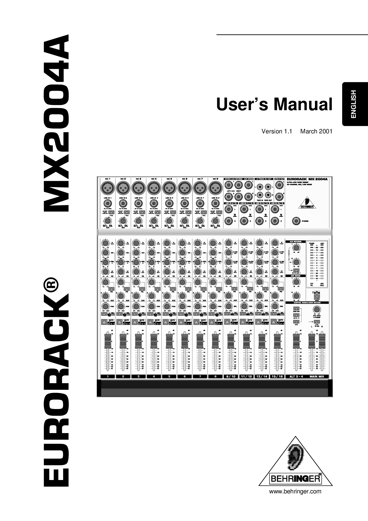 Behringer MX2004A User Manual