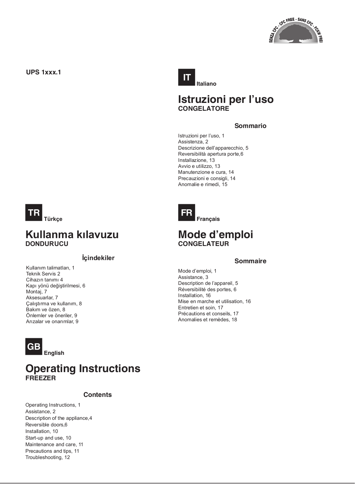 HOTPOINT/ARISTON UPS 1746.1 User Manual