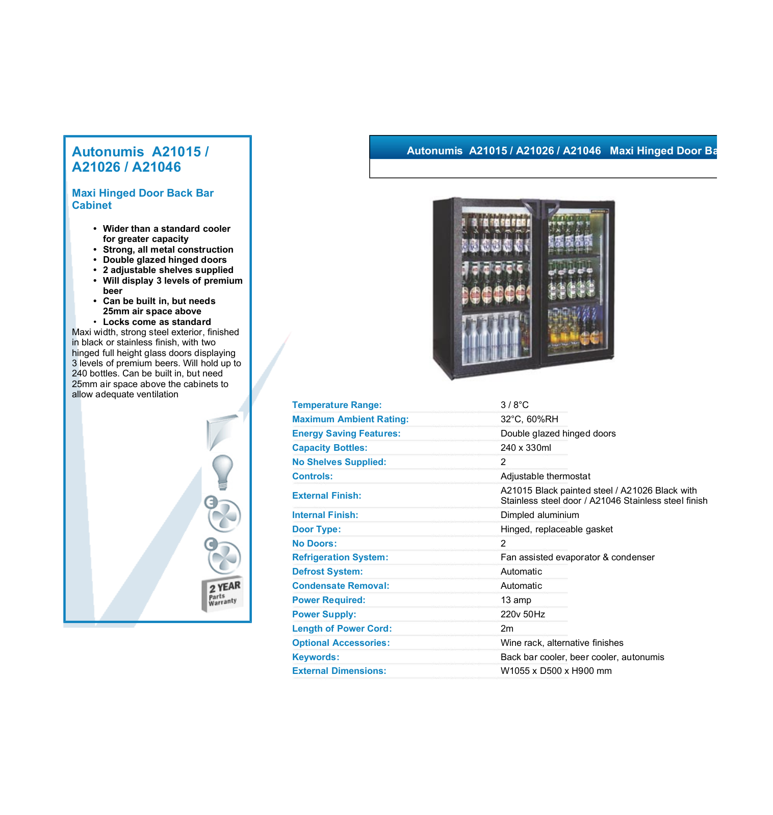 Valera A21015, A21046, A21026 DATASHEET