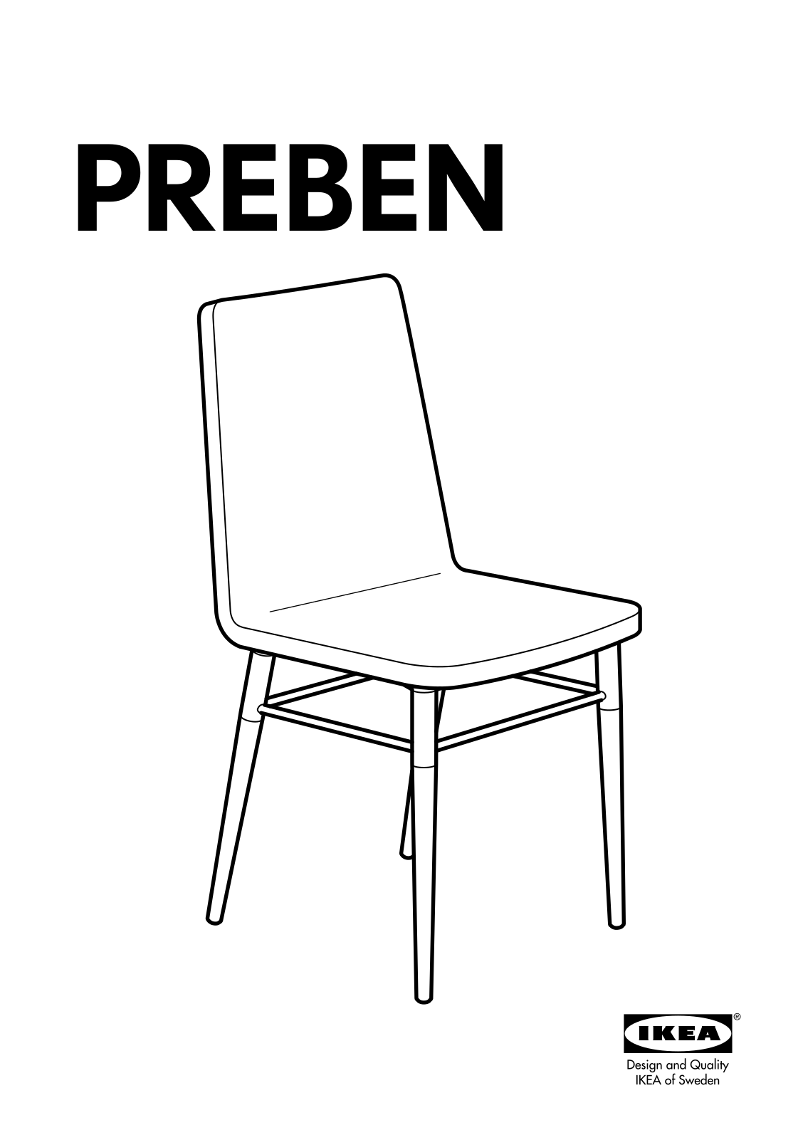 IKEA PREBEN Chair User Manual