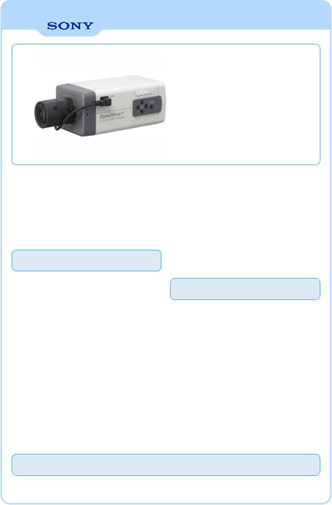 SONY SSC-DC693P User Manual