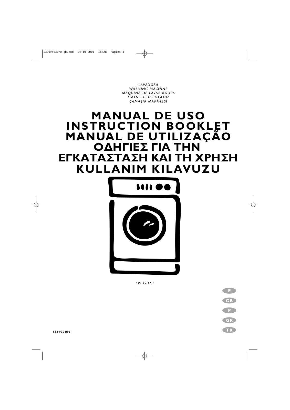 Electrolux EW1232I User Manual