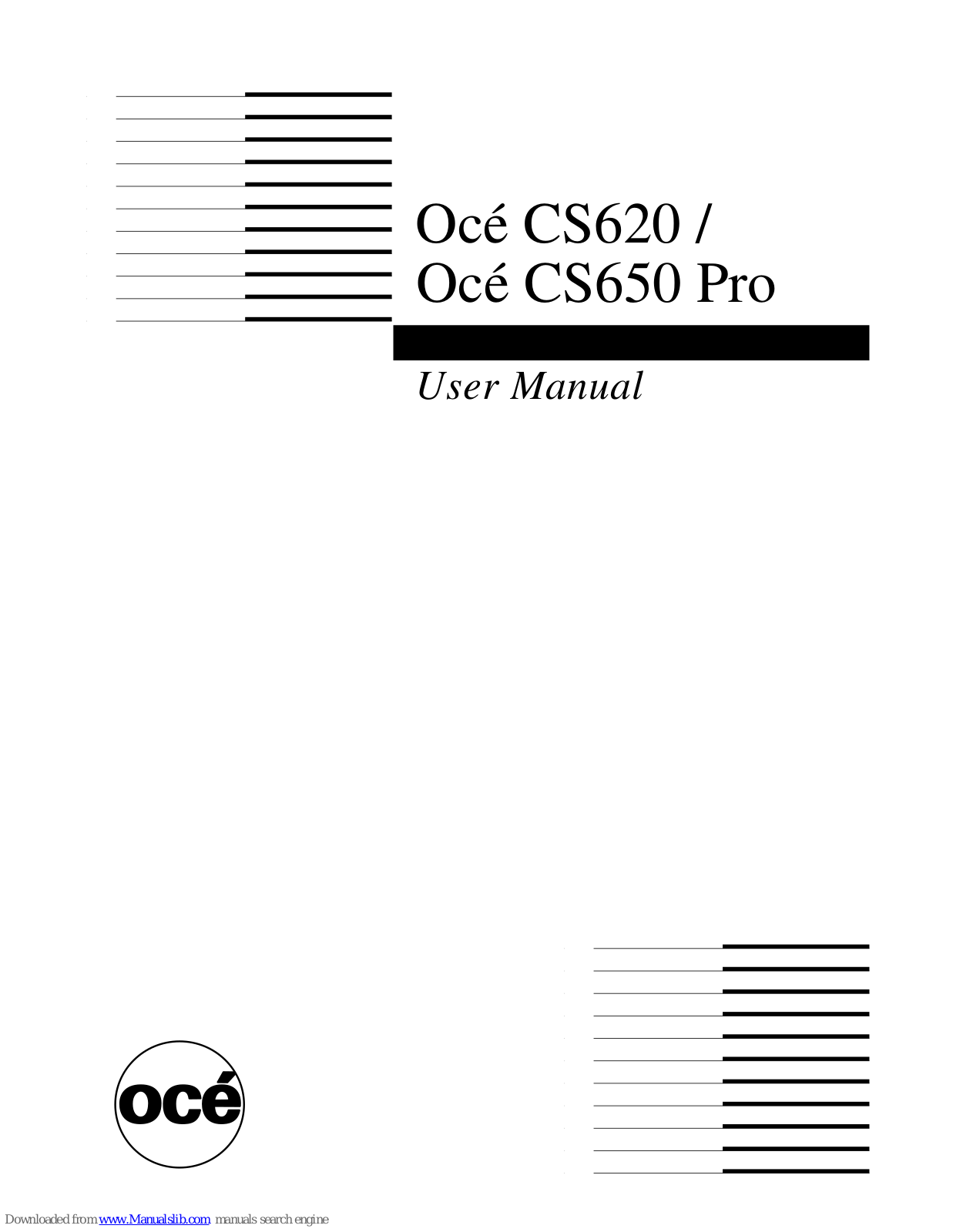 Oce CS620, CS620 Pro, CS650 Pro User Manual