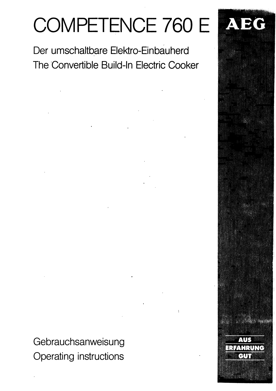 AEG 760 E User Manual