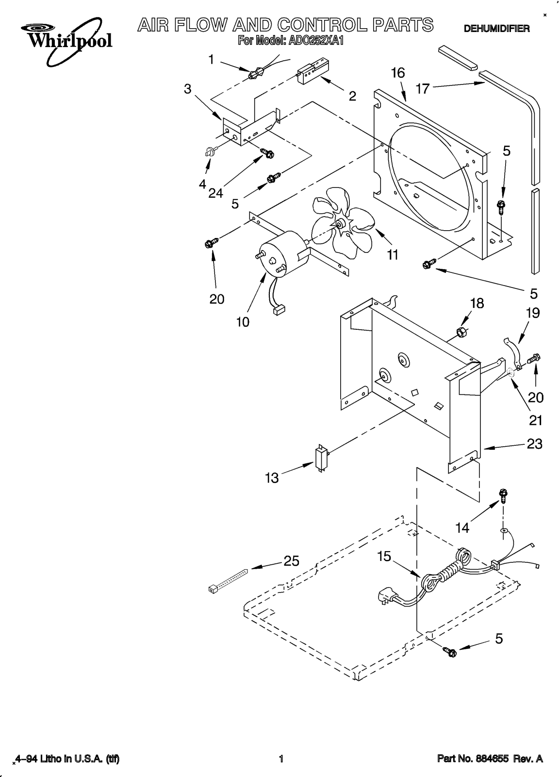 Whirlpool Ad0252xa1 Installation Template - ManualMachine.com