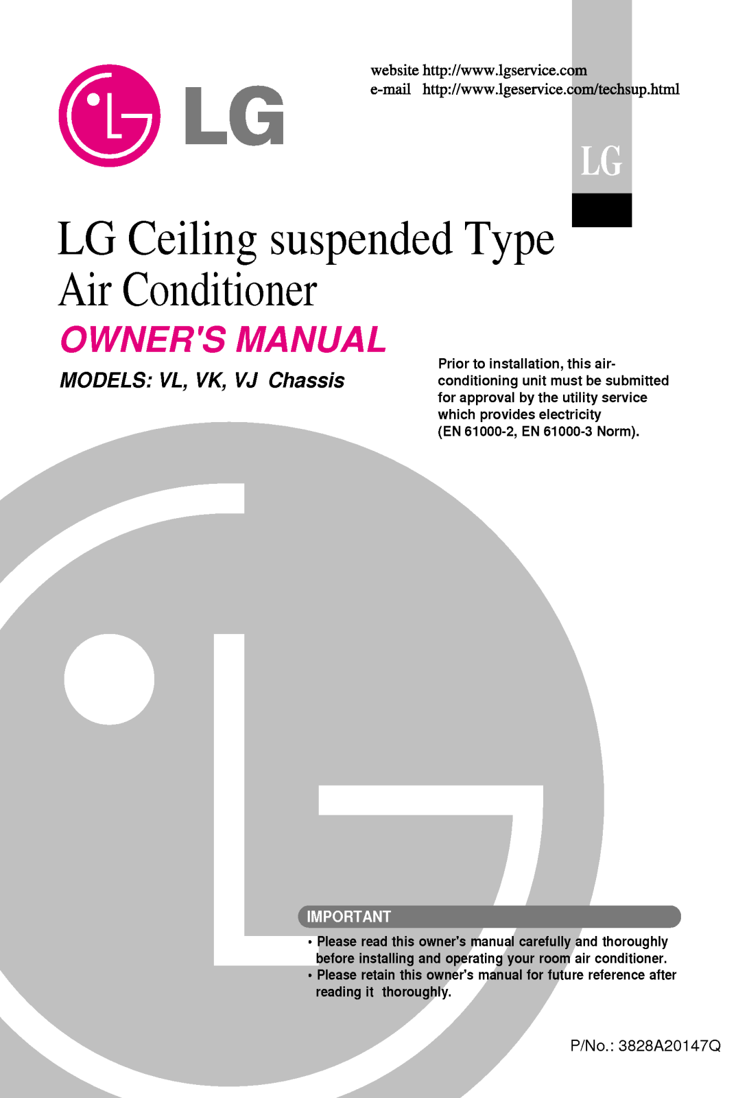 LG LV-H602LLA1 User Manual