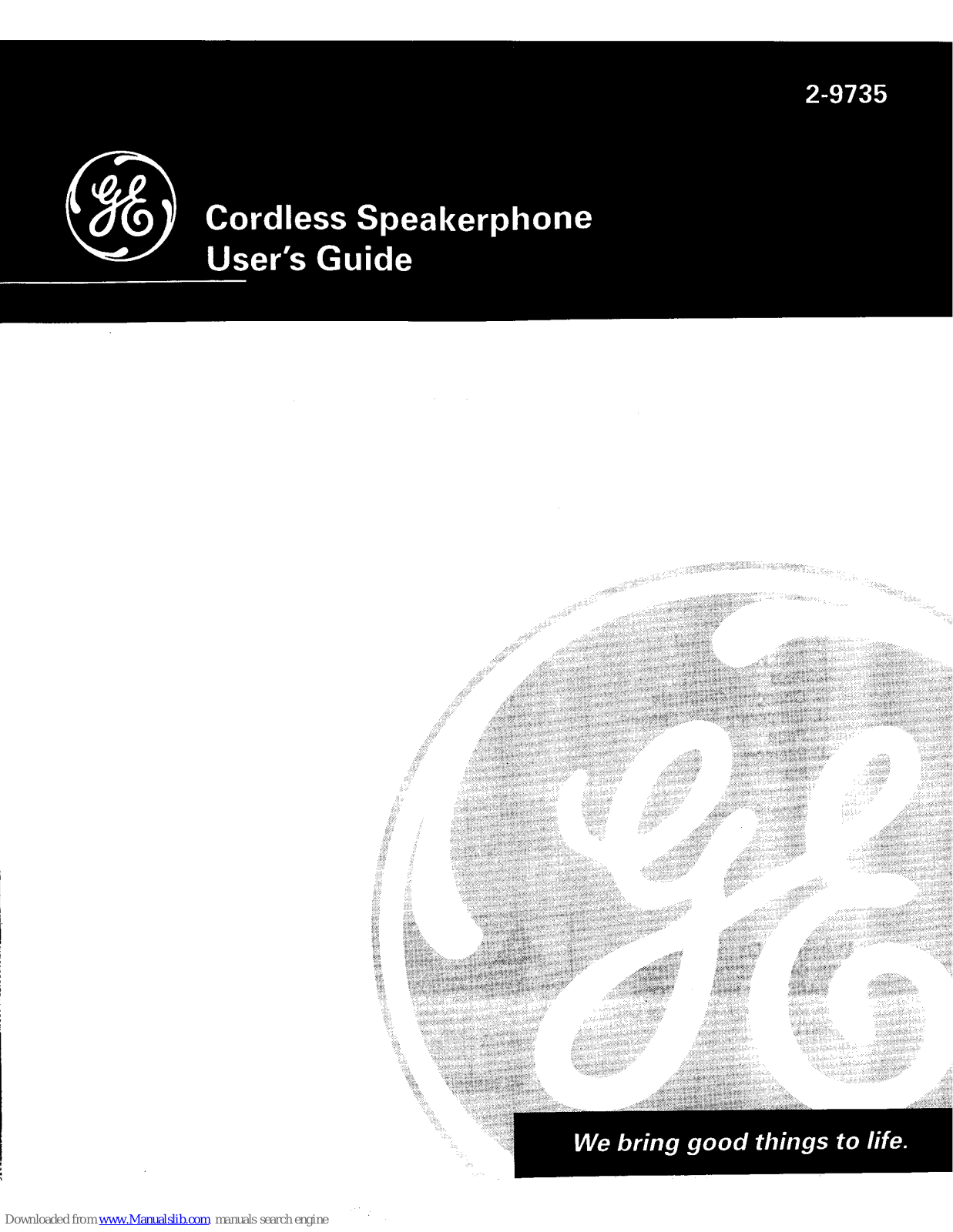 GE 2-9735A User Manual