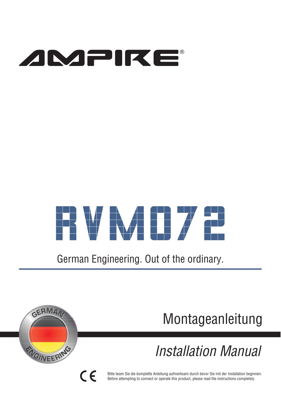 Ampire RVM072 operation manual - ManualMachine.com