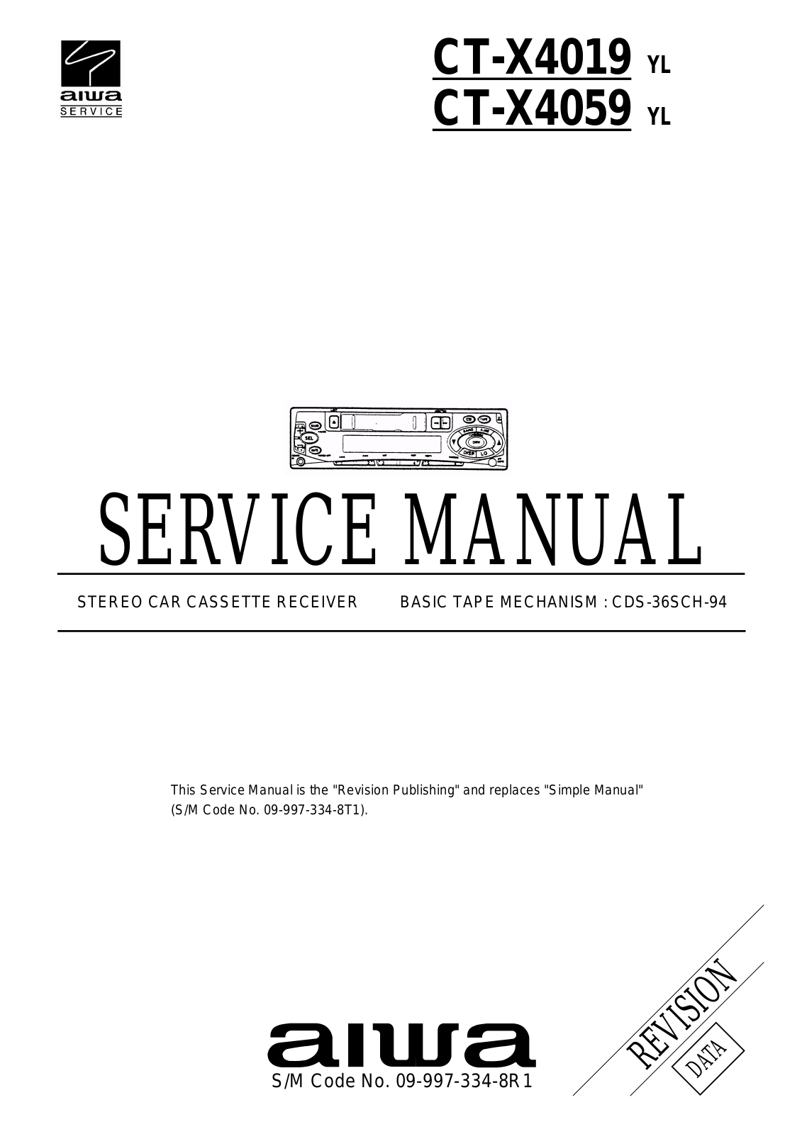 Aiwa CT-X4019, CT-X4059 Service Manual