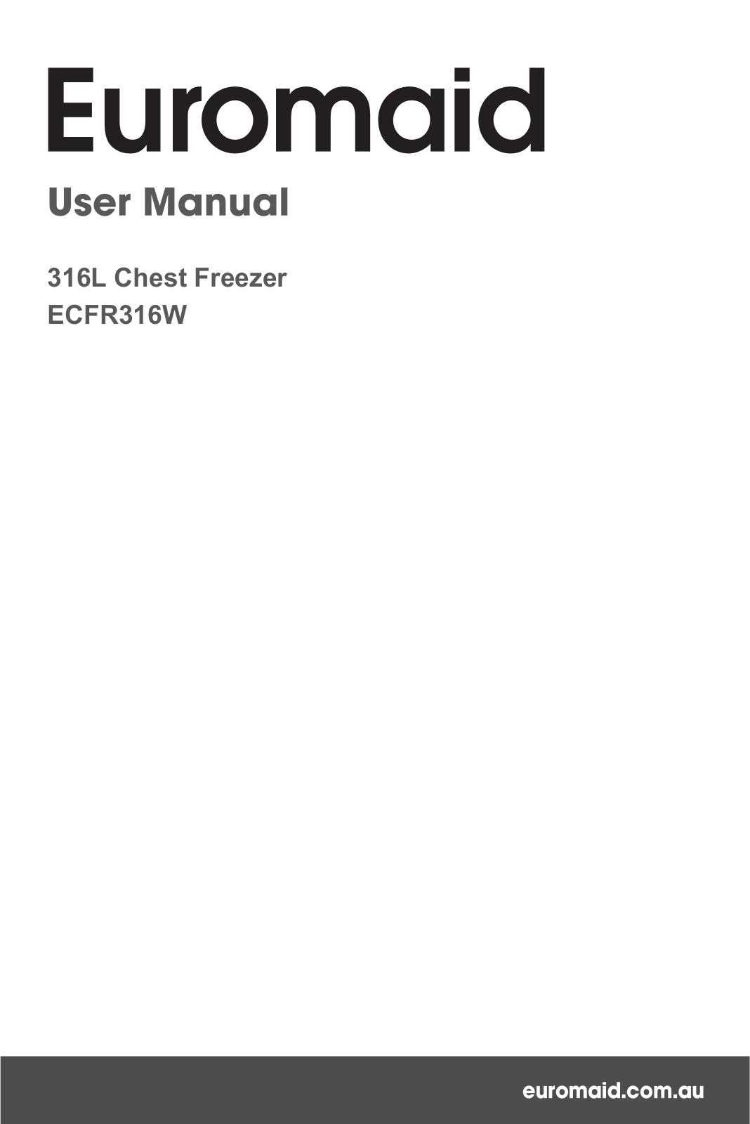 Glen Dimplex ECFR316W User Manual