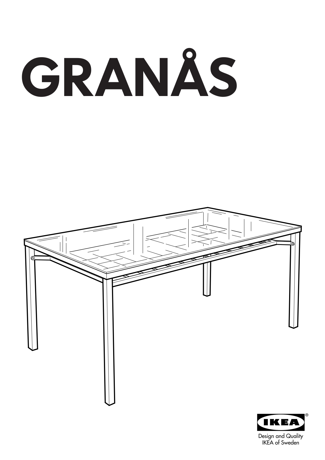 IKEA GRANÅS DINING TABLE 59X31