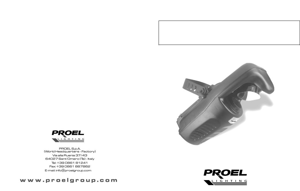 Proel PLSC250 USER’S MANUAL