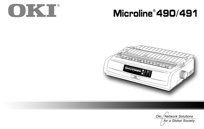Oki Microline 490 User Manual