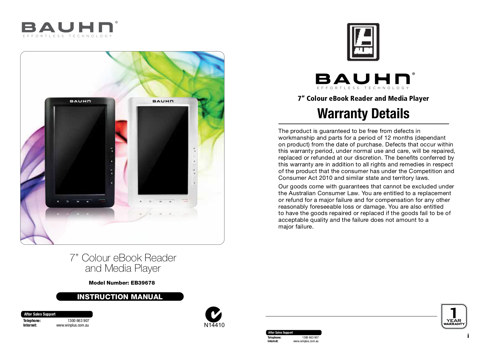 Bauhn EB39678 User Manual