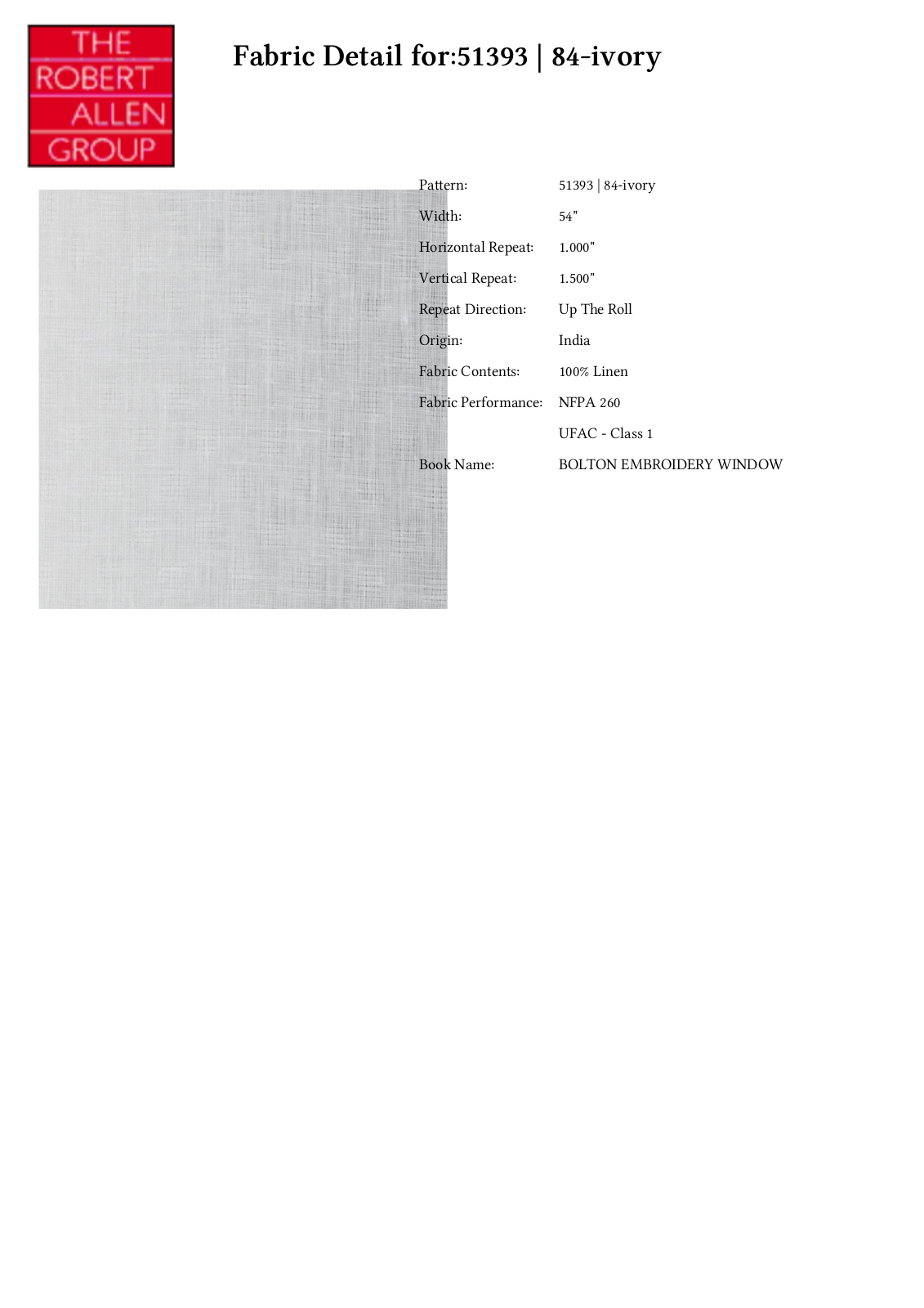 Duralee CRAL4116 Specifications - ManualMachine.com