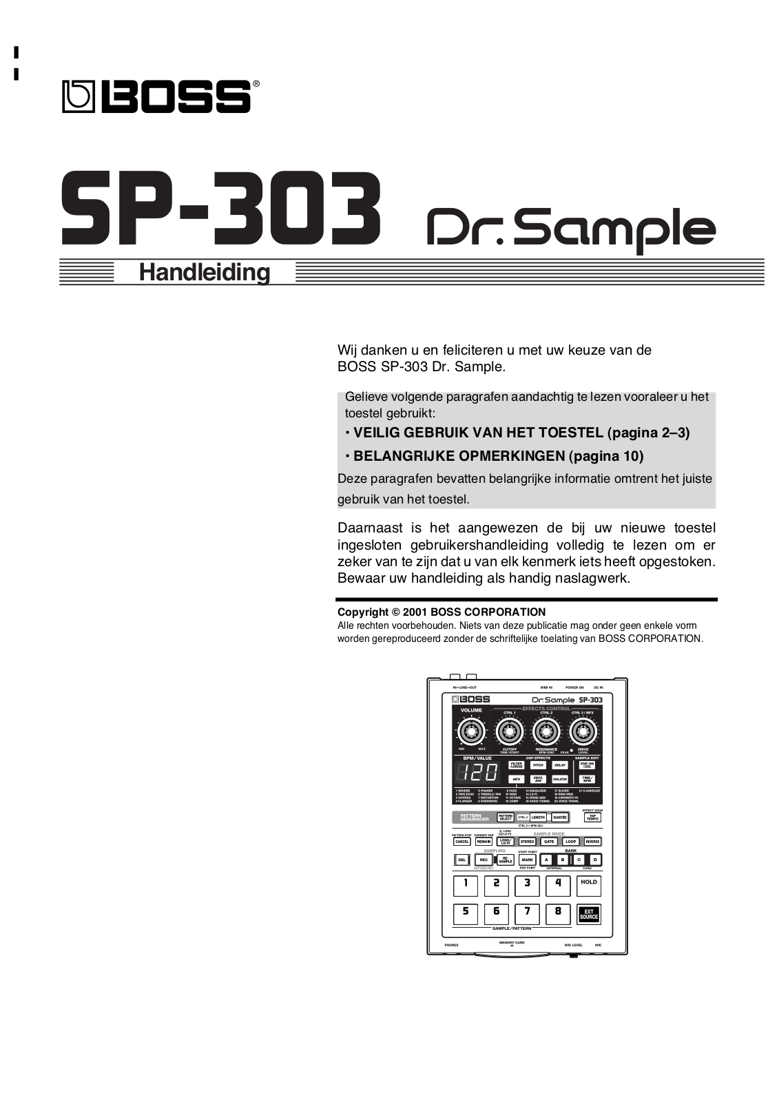 Roland SP-303 User Manual