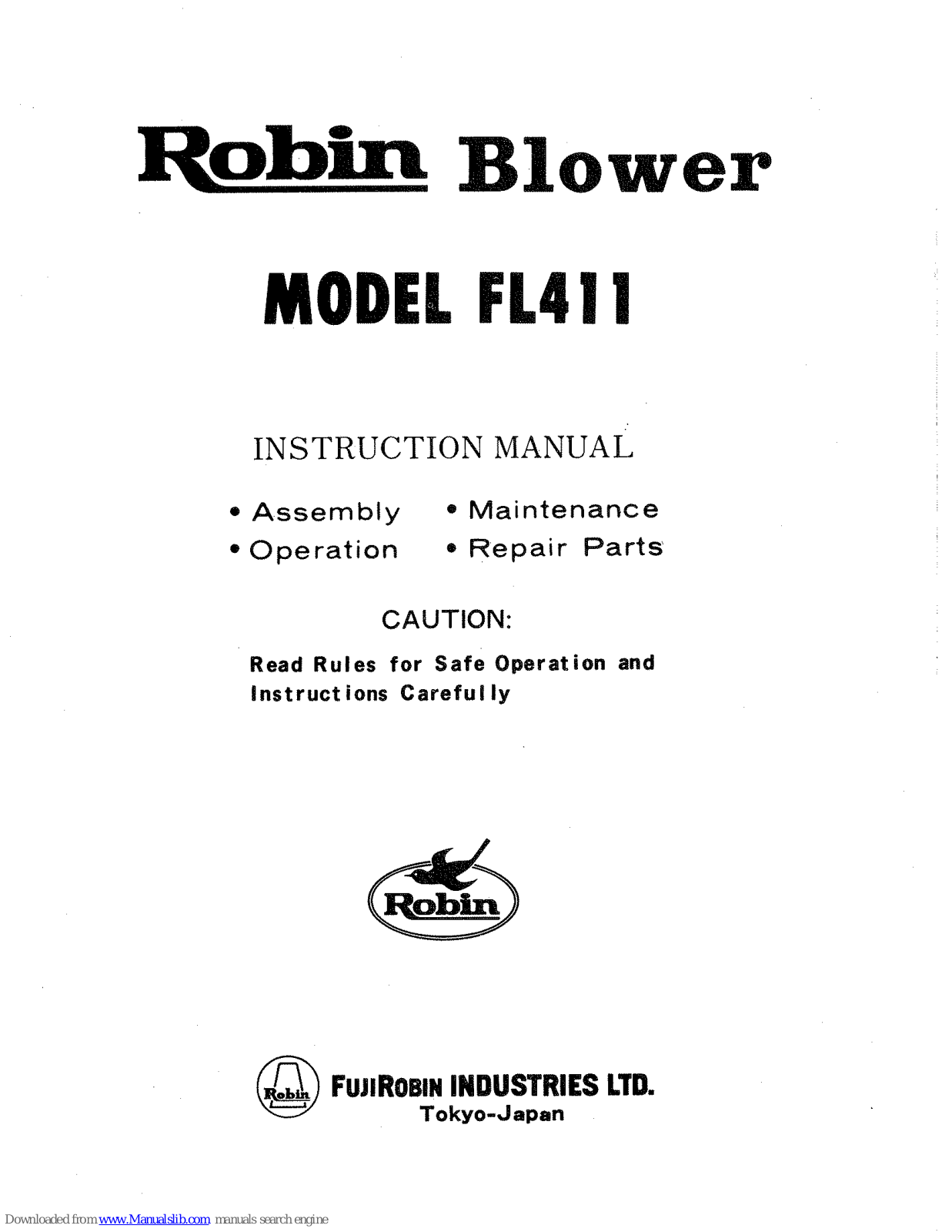 Robin FL411 Instruction Manual