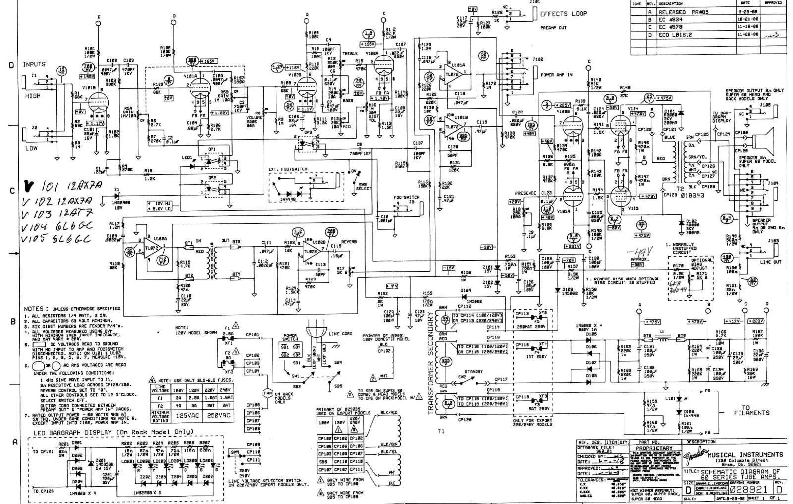 Fender 60 rack schematic