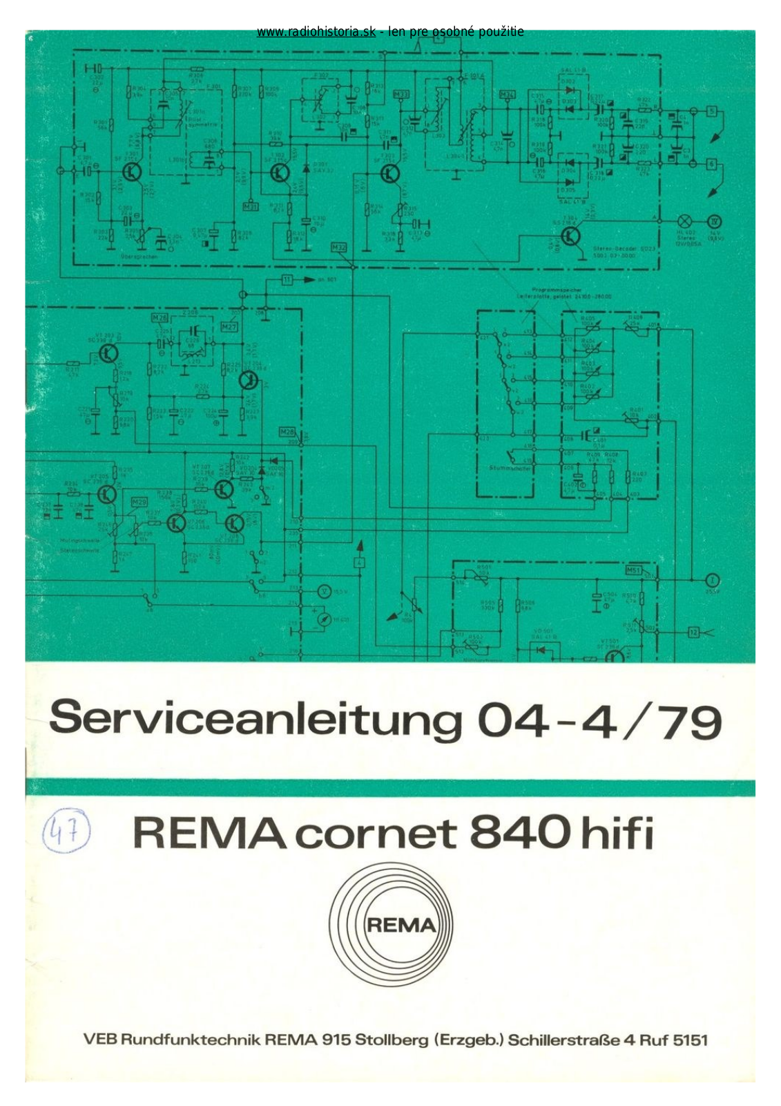 Tesla CORNET840 User Manual