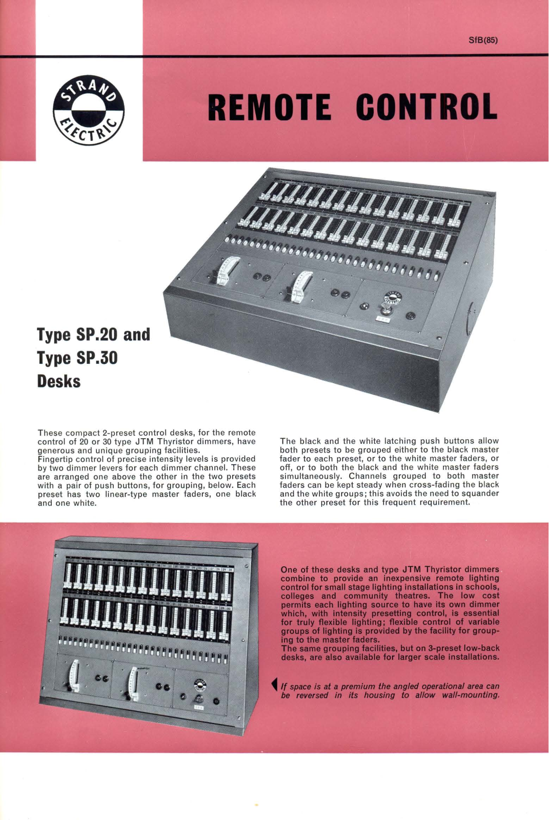 Strand SP20 / SP30 Datasheet - ManualMachine.com