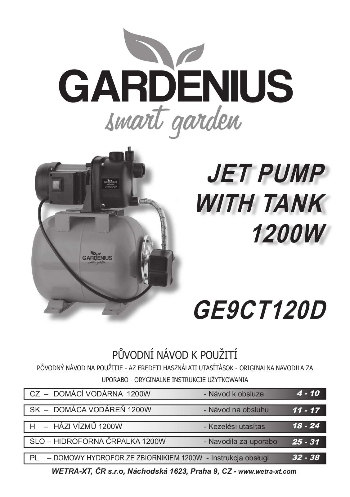 Gardenius GE9CT120 User Manual