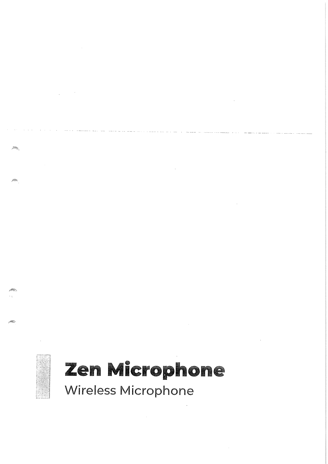 Primare Zen Microphone User guide - ManualMachine.com