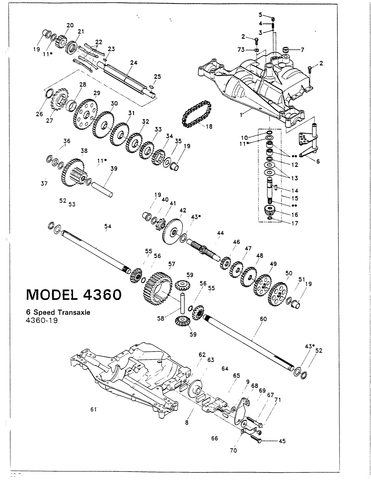 Dana 4360-19 Parts List