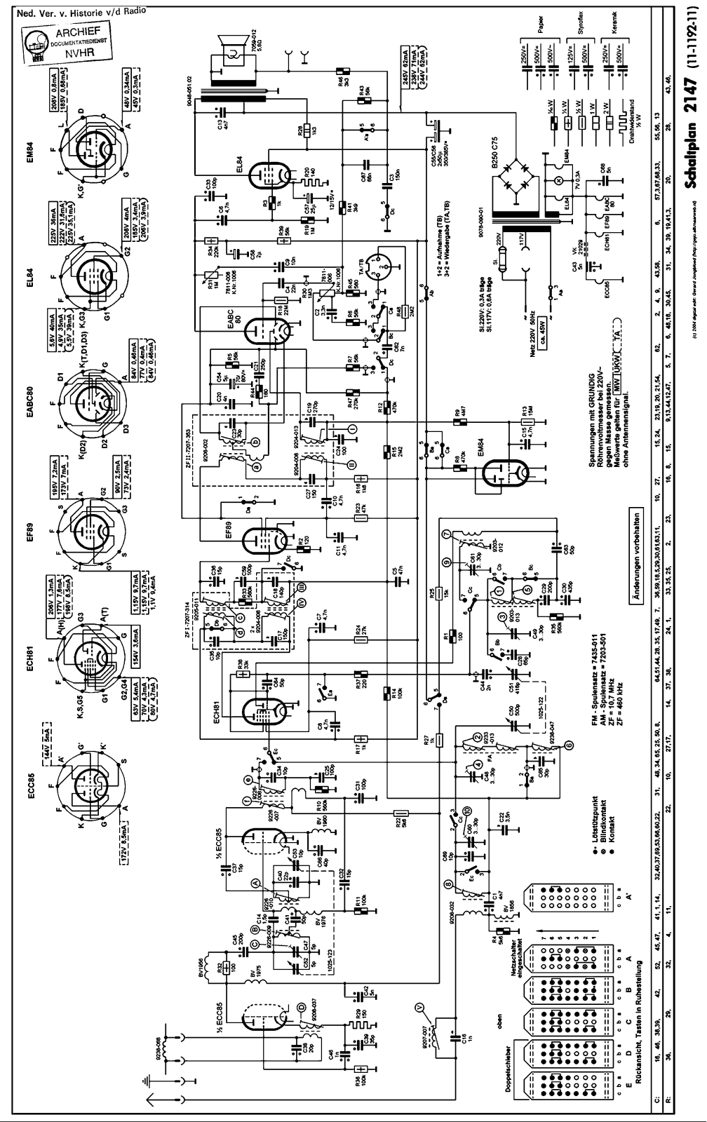 Grundig 2147 Schematics