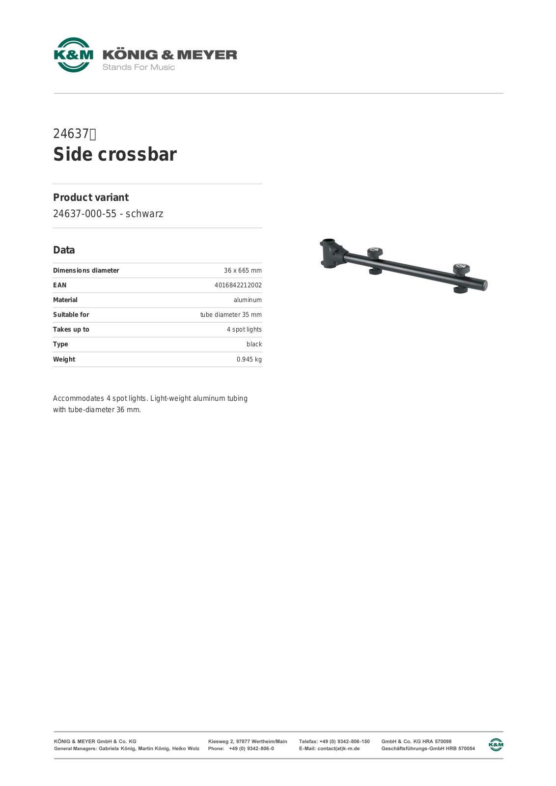 K&M 24637 Data Sheet