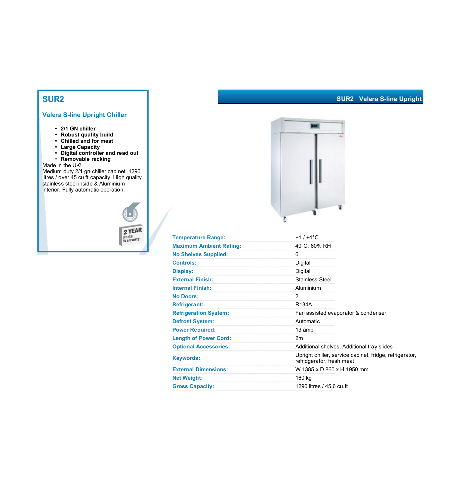 Valera SUR 2 DATASHEET - ManualMachine.com