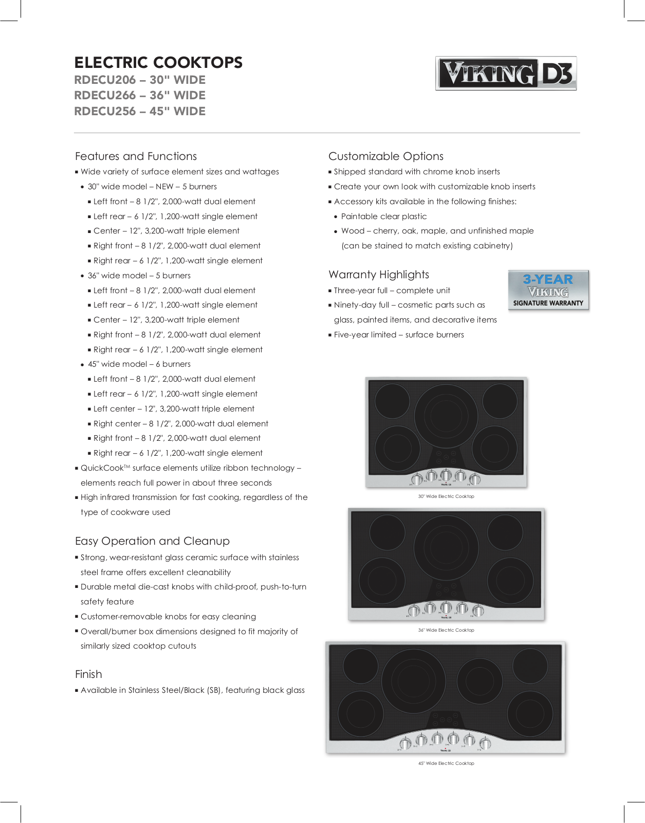 Viking RDECU206 User Manual