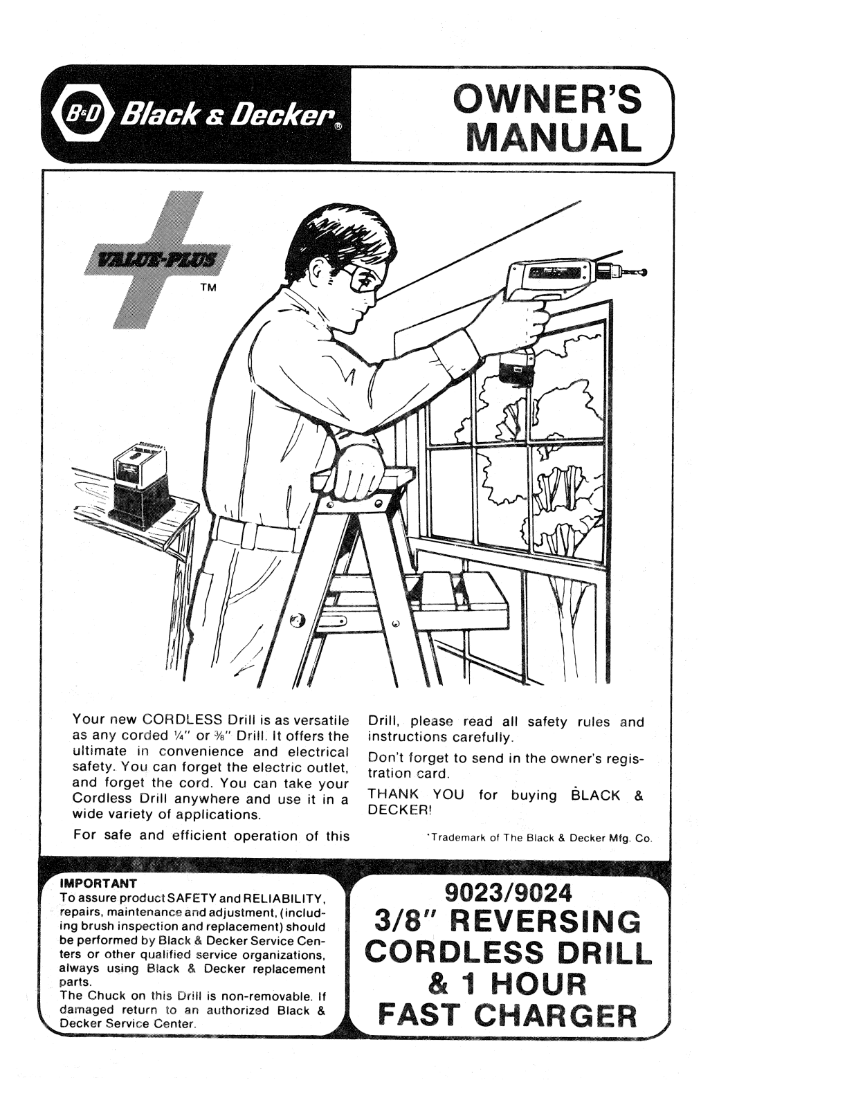 Black & Decker 9023, 9024 User Manual